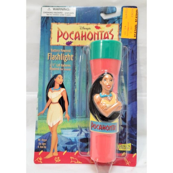 Disney Vintage 1995 Pocahontas Battery Powered Flashlight by Janex #80350 - Picture 1 of 6